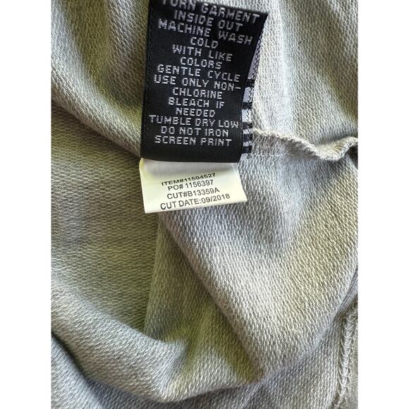 Torrid Grey Gray Foil Sweatshirt Off Shoulder Neck Plus Size‎ 2 (2XL) - Picture 6 of 11